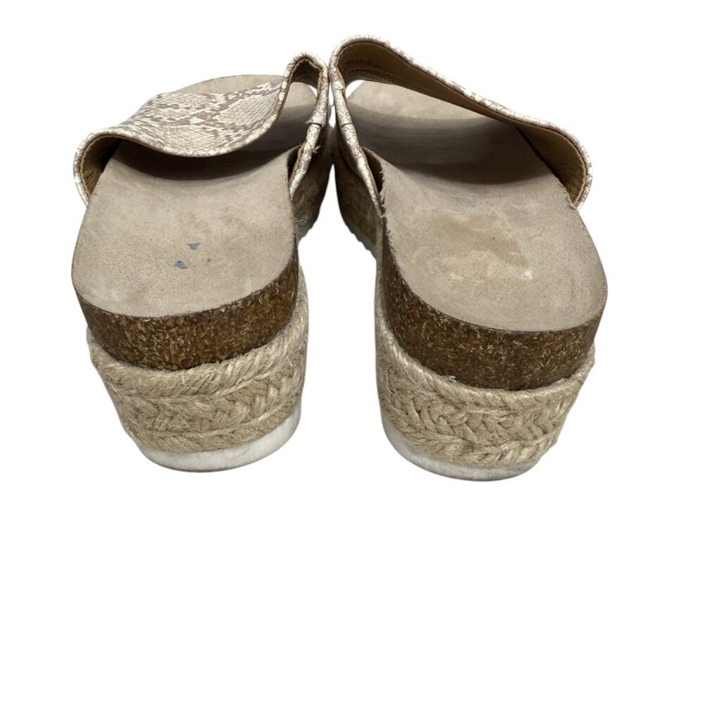 DV Dolce Vita Ismerelda Women's Slide Snake skin Print Sandals Beige Size 9 - Picture 4 of 7